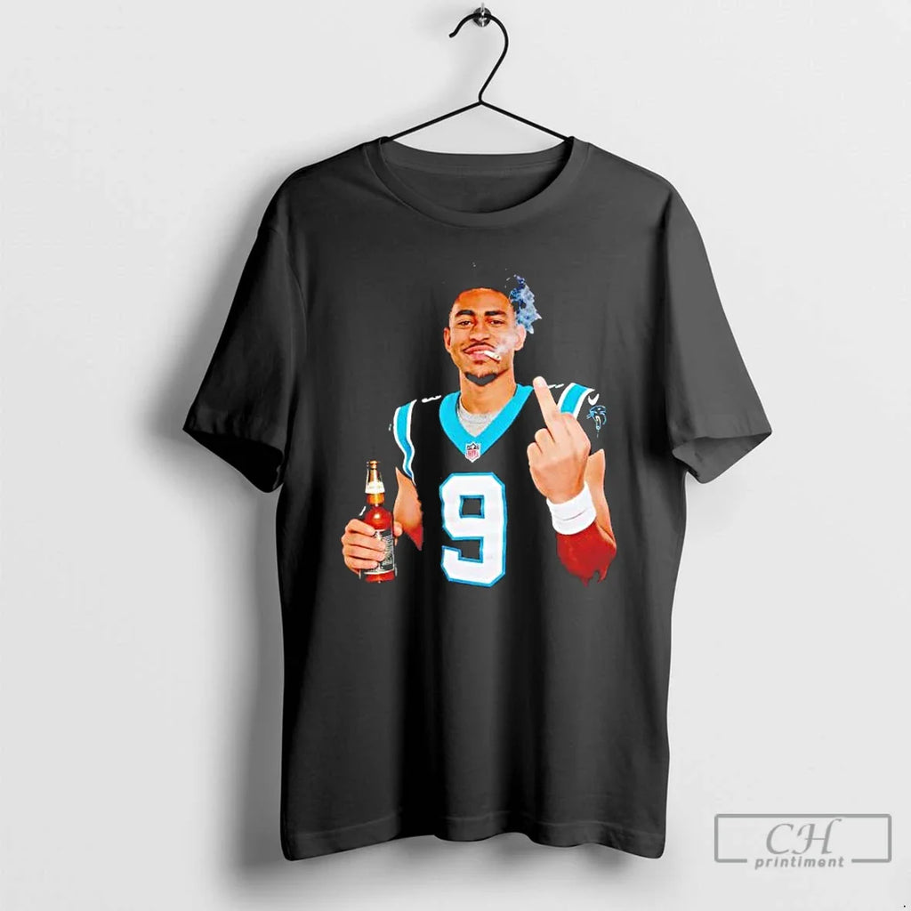 Bryce Young Middle Finger Smoking Drinking Beer T-Shirts, Hoodie, Sweatshirt