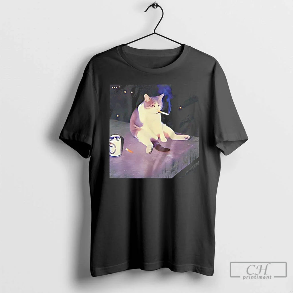 Cat Smoking Cigarette T-Shirts, Hoodie, Sweatshirt