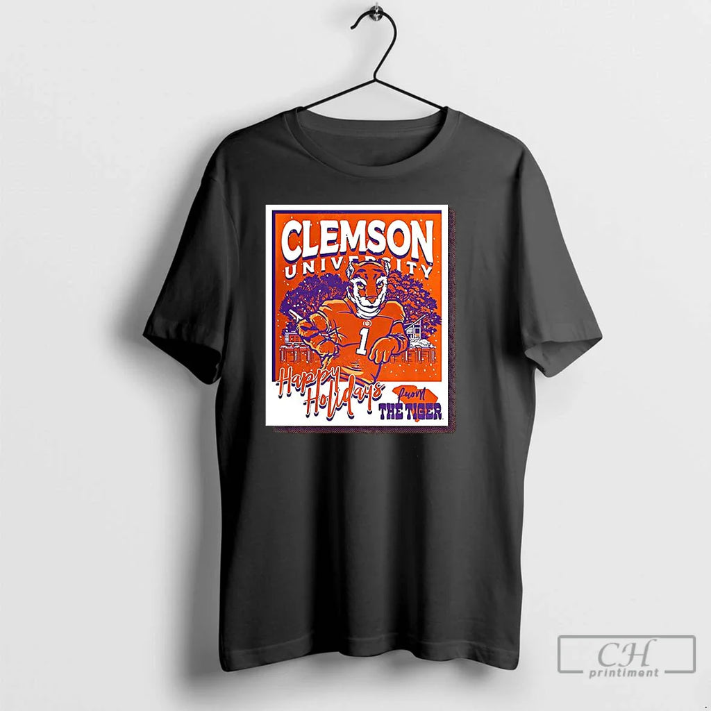Clemson Tigers University Happy Holidays T-Shirts, Hoodie, Sweatshirt