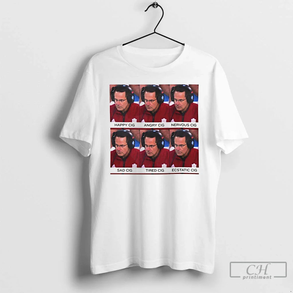 Coach Cignetti Emotion Meme Funny Football Coach T-Shirts, Hoodie, Sweatshirt