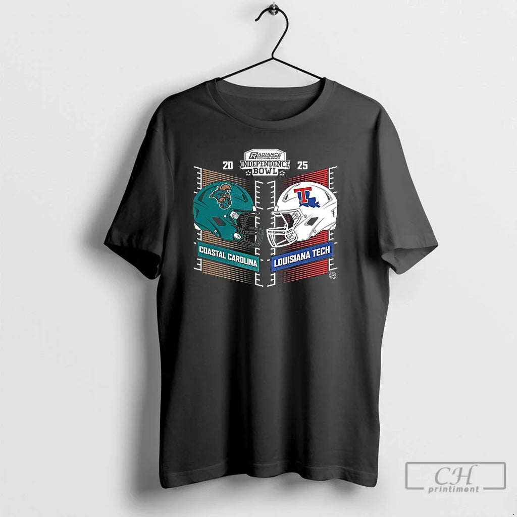 Coastal Carolina Vs Louisiana Tech Bulldogs 2025 Radiance Technologies Independence Bowl Helmet T-Shirts, Hoodie, Sweatshirt