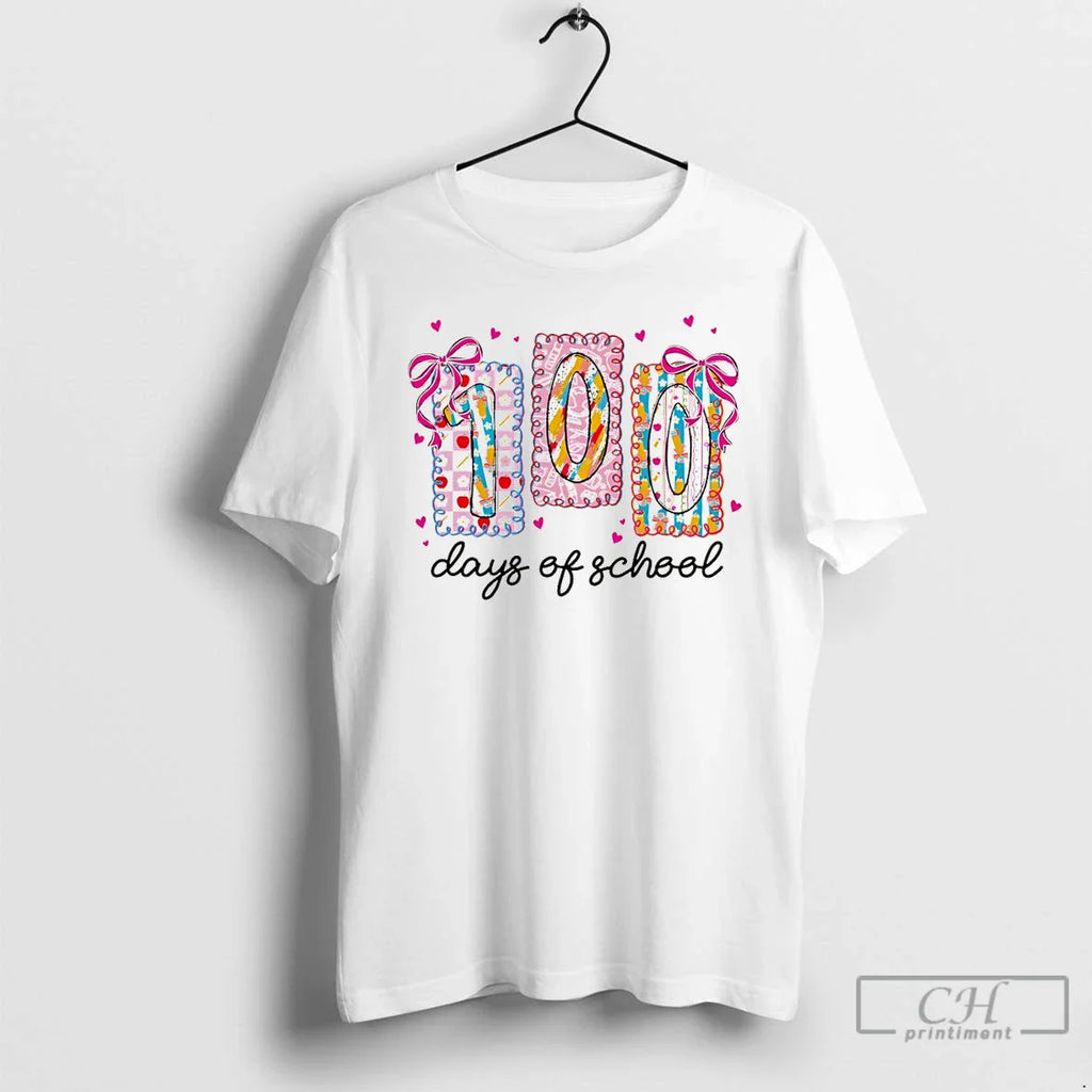 Colorful 100 Days School T-Shirts, Hoodie, Sweatshirt