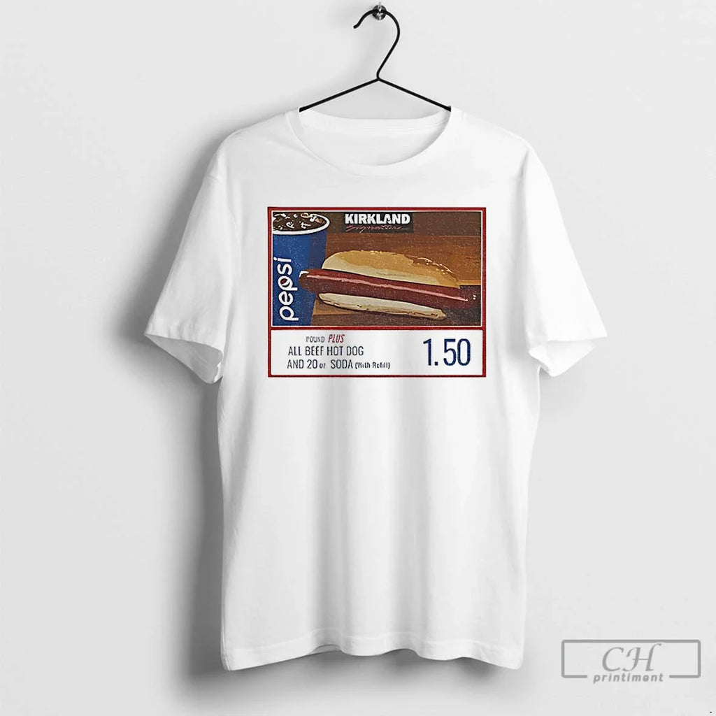 Costco Hot Dog Funny Kirkland Parody 1 50 Meme T-Shirts, Hoodie, Sweatshirt