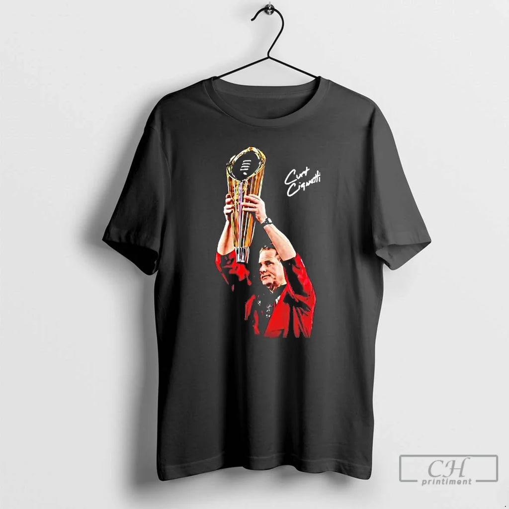 Curt Cignetti Celebration Trophy Google Me National Champions T-Shirts, Hoodie, Sweatshirt