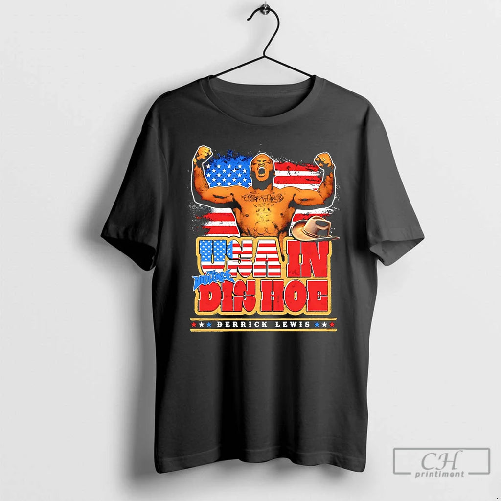 Derrick Lewis Usa Dis Hoe Flag T-Shirts, Hoodie, Sweatshirt