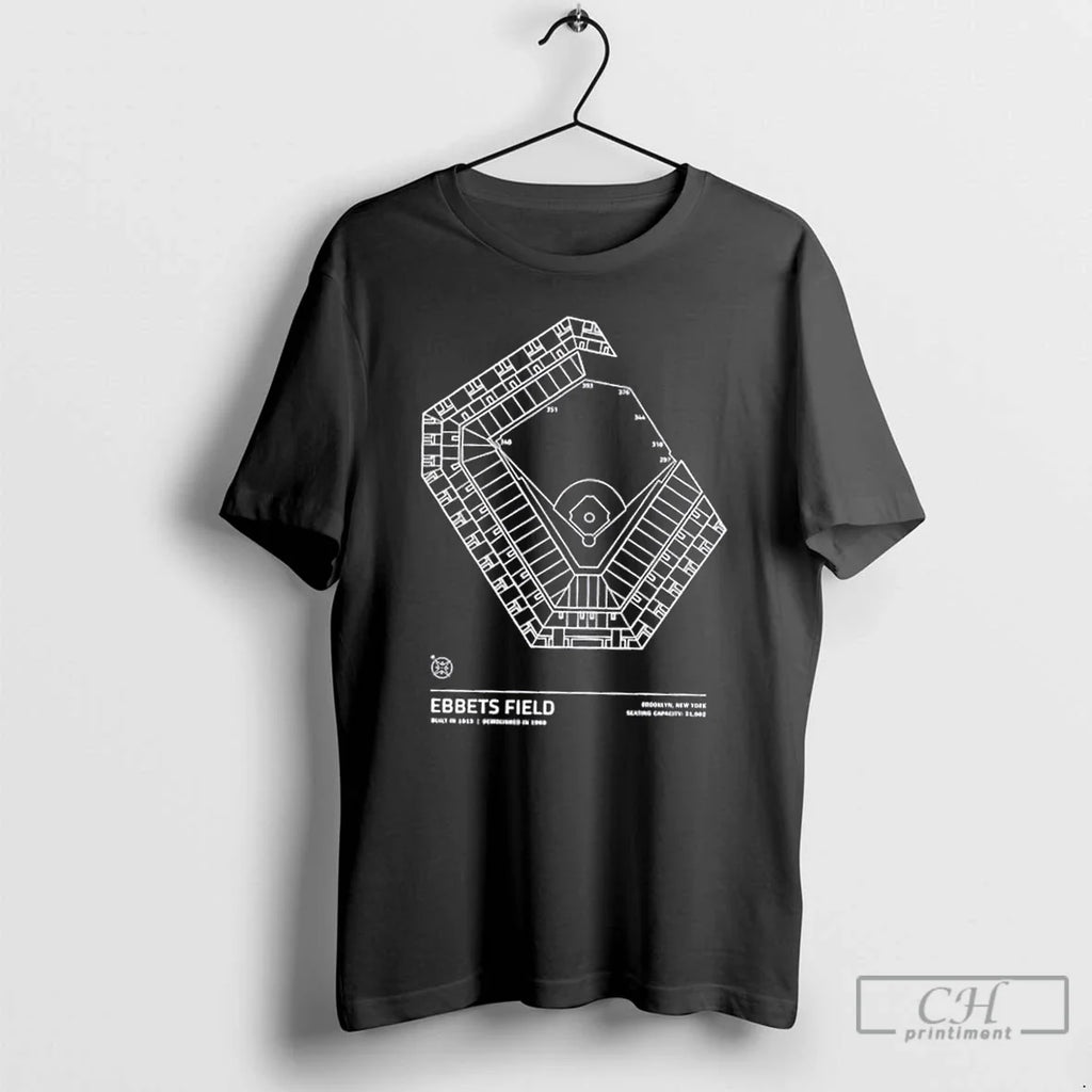 Ebbets Field Stadium Brooklyn New York Seating Capacity 31902 T-Shirts, Hoodie, Sweatshirt