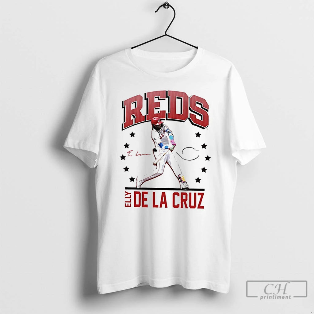 Premium Elly De La Cruz Cincinnati Reds Player Swing Signature