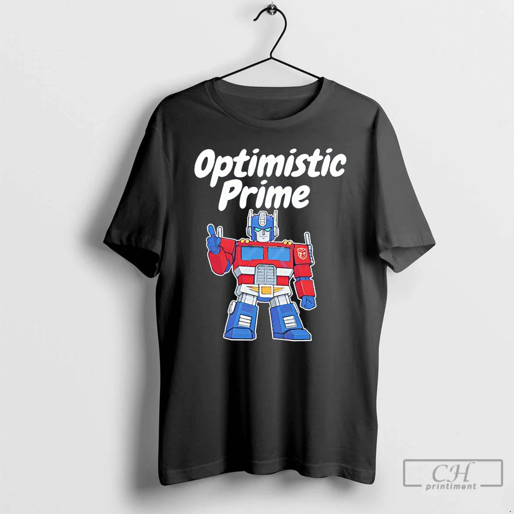 Elon Musk Wearing Optimistic Prime Vintage T-Shirts, Hoodie, Sweatshirt