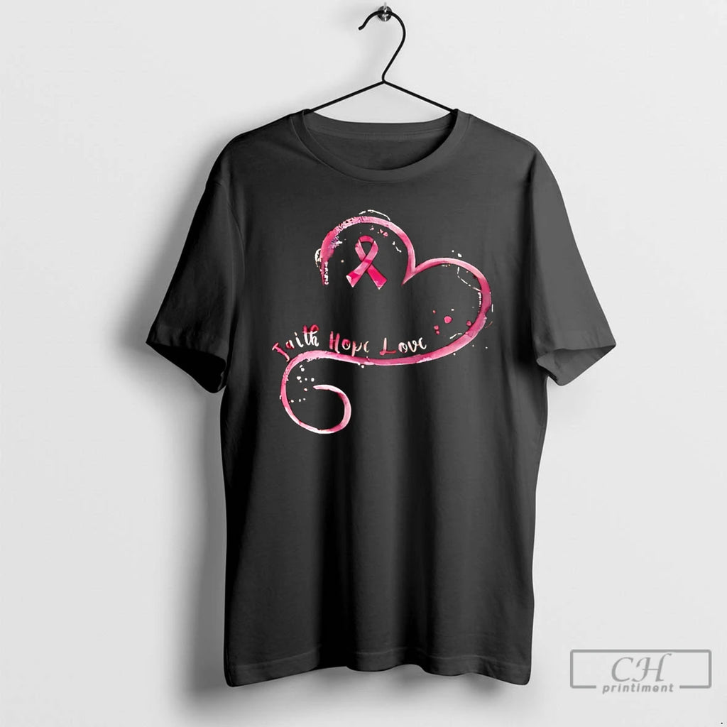 Premium Faith Hope Love Breast Cancer Awareness Month