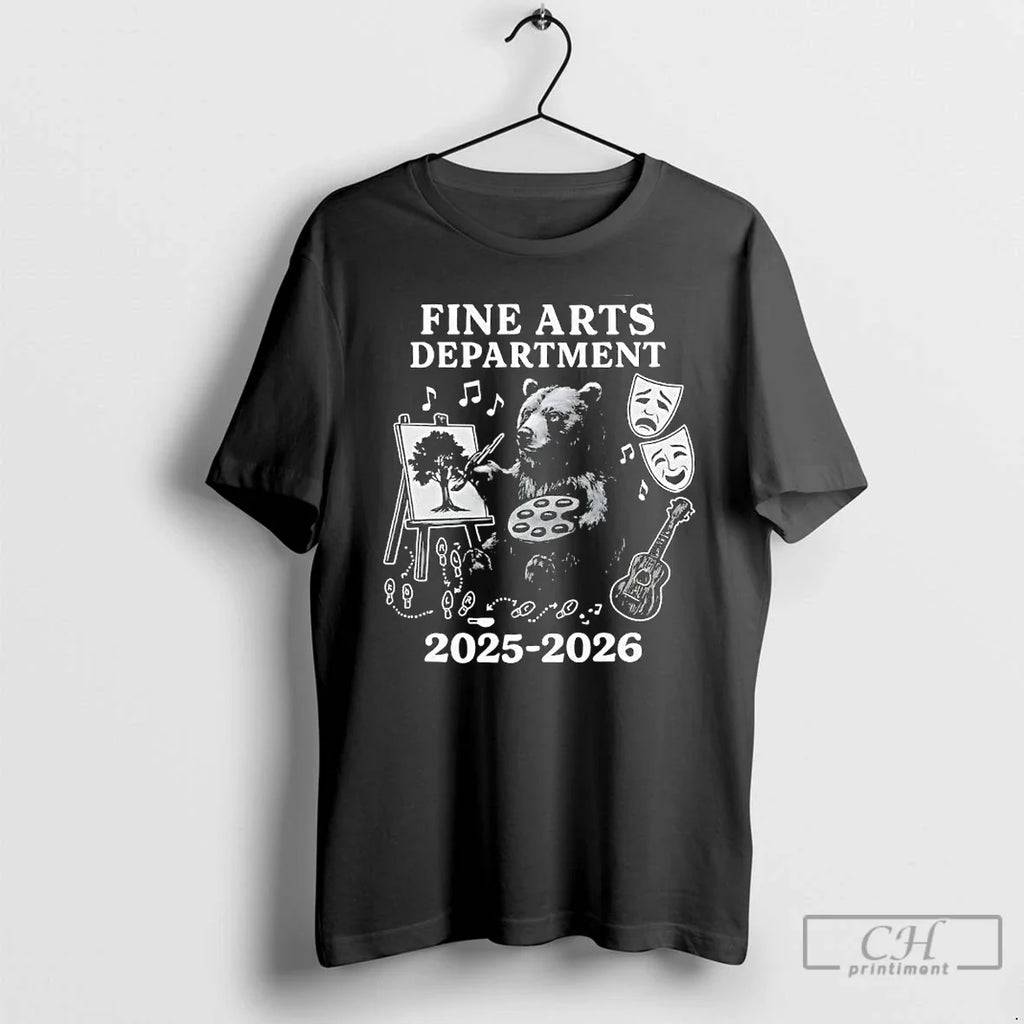 Fine Arts Department Bear Painting Tree 2025 2026 T-Shirts, Hoodie, Sweatshirt