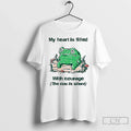 Frog My Heart Is Filled Courage Cou Is Silent T-Shirts, Hoodie, Sweatshirt
