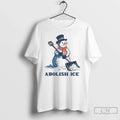 Funny Winter Cute Snowman Abolish Ice T-Shirts, Hoodie, Sweatshirt