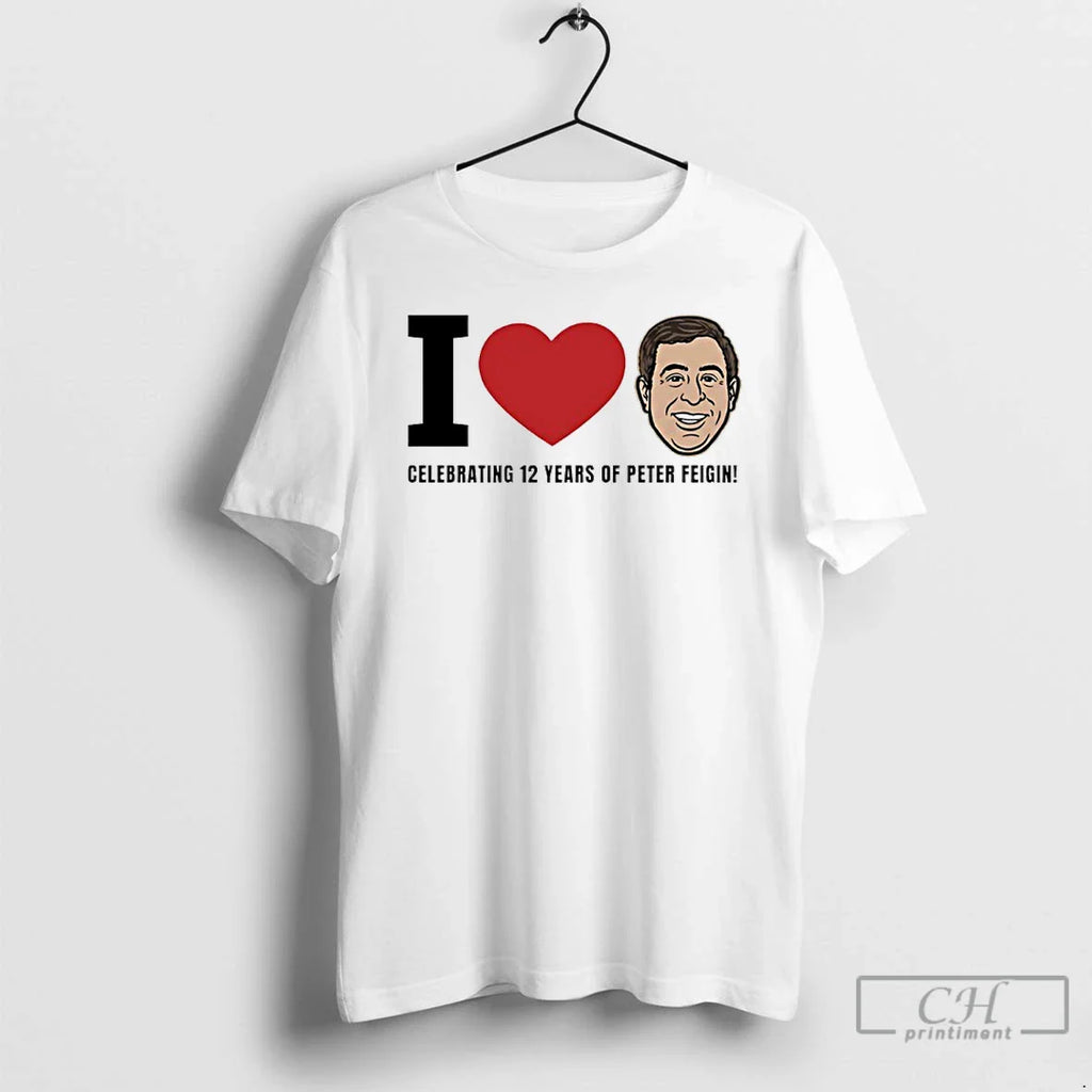 Giannis Antetokounmpo Wearing I Love Celebrating 12 Years Peter Feigin T-Shirts, Hoodie, Sweatshirt