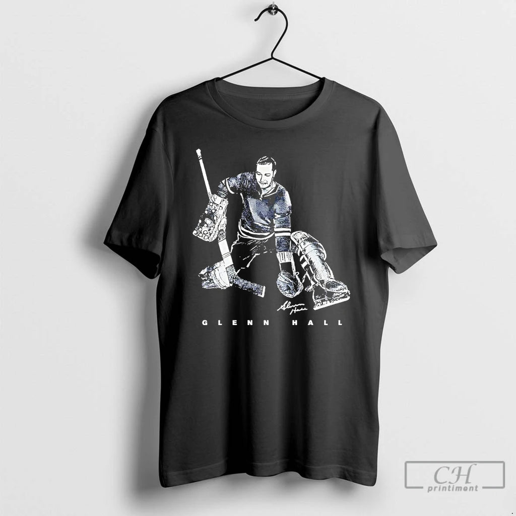 Premium Glenn Hall Chicago Blackhawks Bitmap Signature