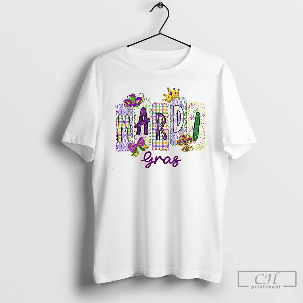 Glitter Mardi Gras Doodles Coquette T-Shirts, Hoodie, Sweatshirt