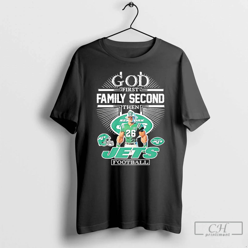 God First Family Second Then New York Jets Football T-Shirts, Hoodie, Sweatshirt