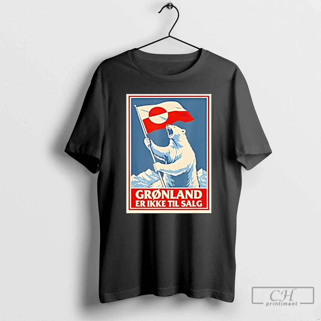 Greenland Is Not Sale Bear Flag T-Shirts, Hoodie, Sweatshirt