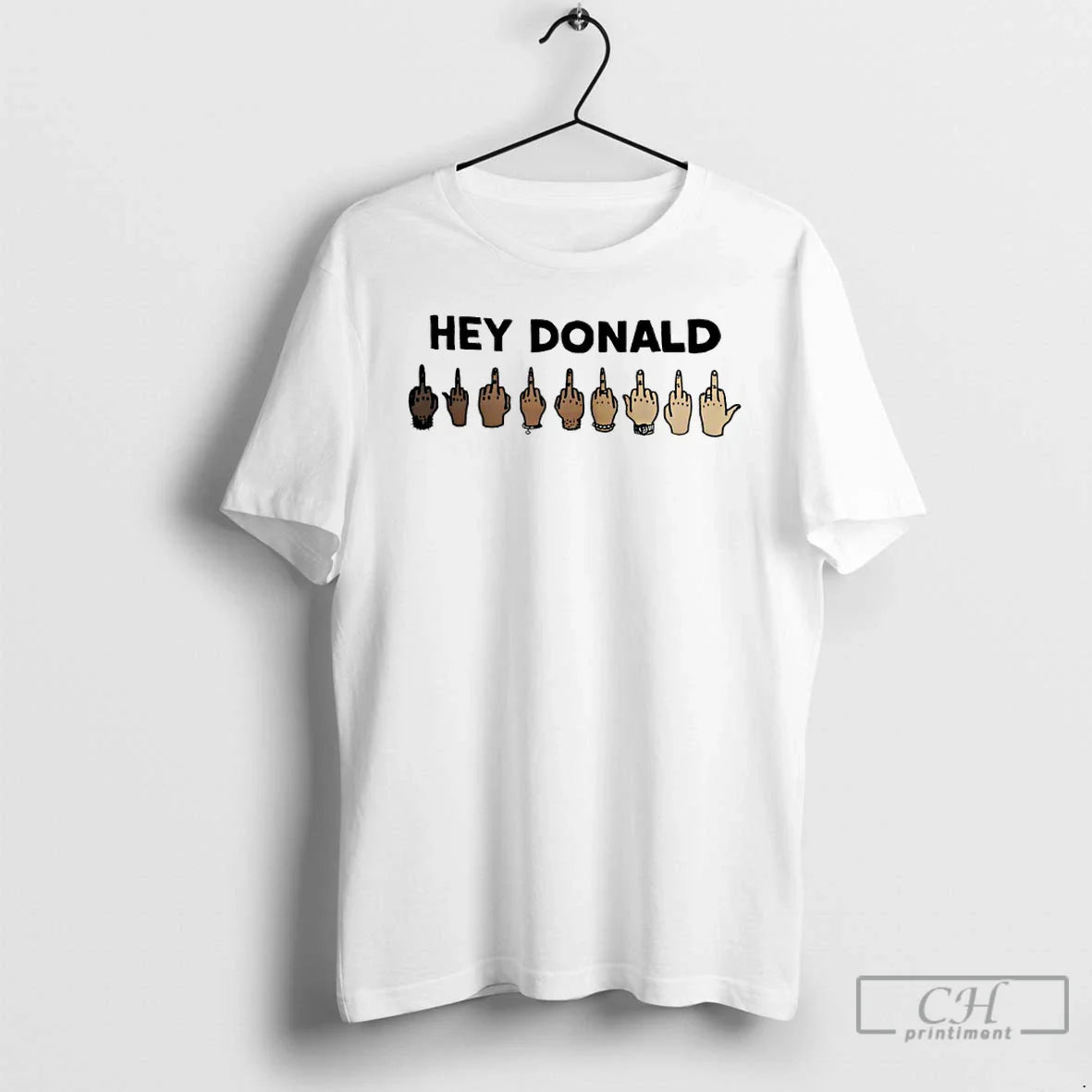 Hey Donald Trump Middle Finger T-Shirts, Hoodie, Sweatshirt