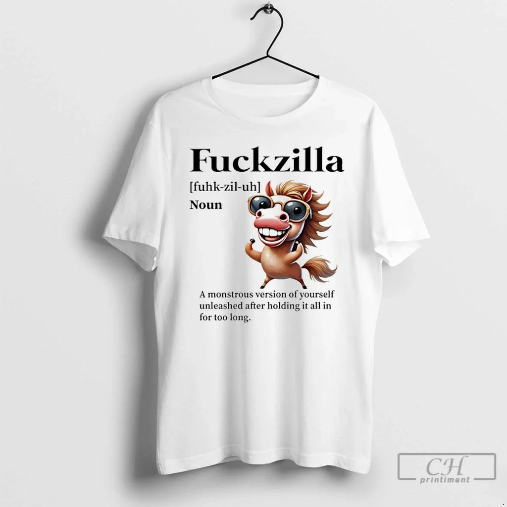 Horse Funny Fuckzilla Noun T-Shirts, Hoodie, Sweatshirt