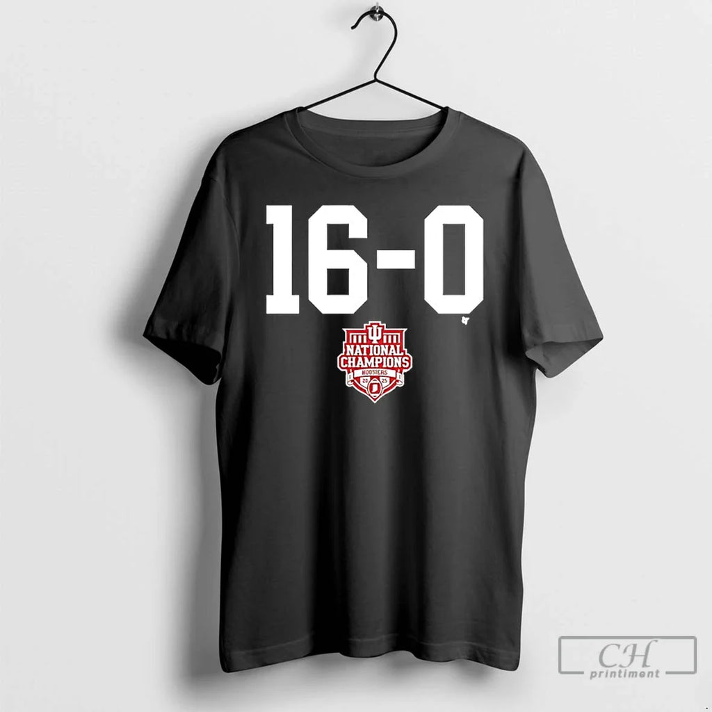 Indiana Football 16 0 2025 Cfp National Champions T-Shirts, Hoodie, Sweatshirt