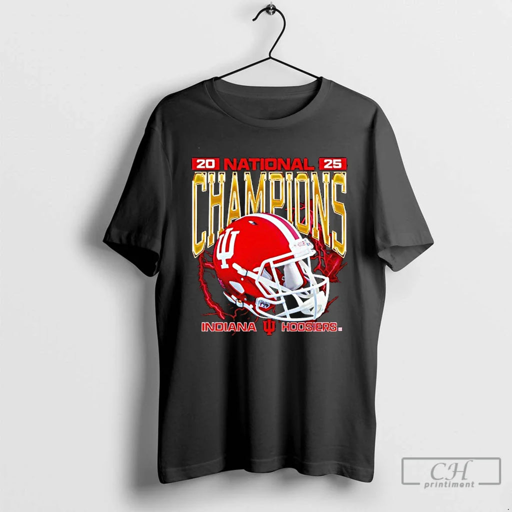 Indiana Hoosier National Champs Helmet 2025 T-Shirts, Hoodie, Sweatshirt
