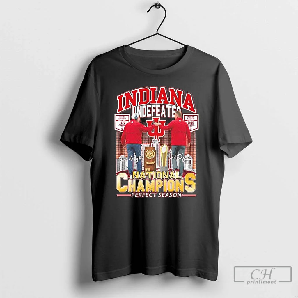 Indiana Football Undefeated 2025 National Champions Perfect Season T-Shirts, Hoodie, Sweatshirt