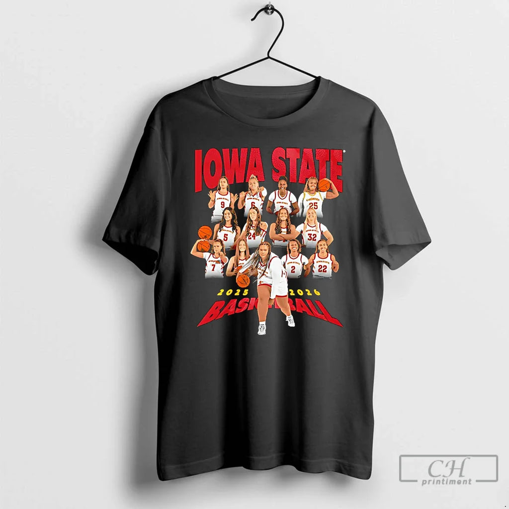 Iowa State Basketball 2025 2026 Team Collage T-Shirts, Hoodie, Sweatshirt