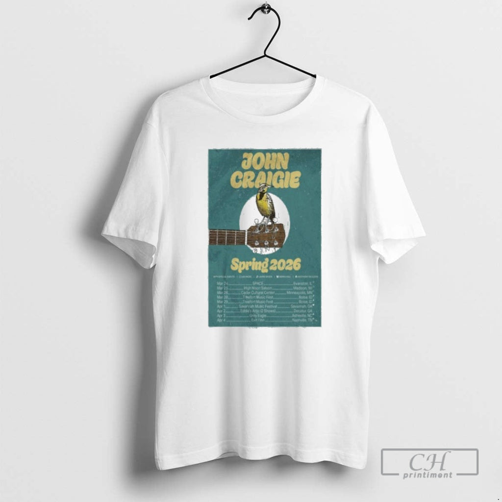 John Craigie Tour Spring 2026 Shirt T-Shirts, Hoodie, Sweatshirt