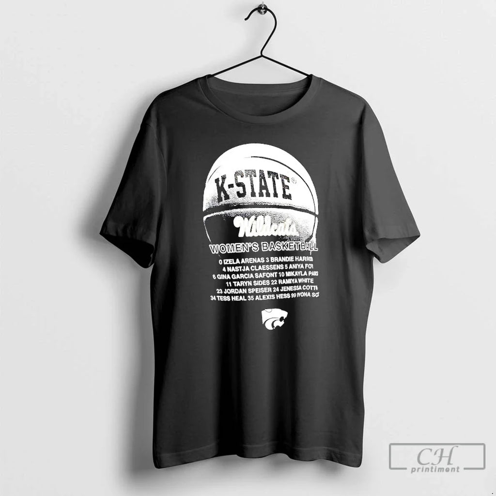 K State Wildcats Basketball Players Listed Name T-Shirts, Hoodie, Sweatshirt