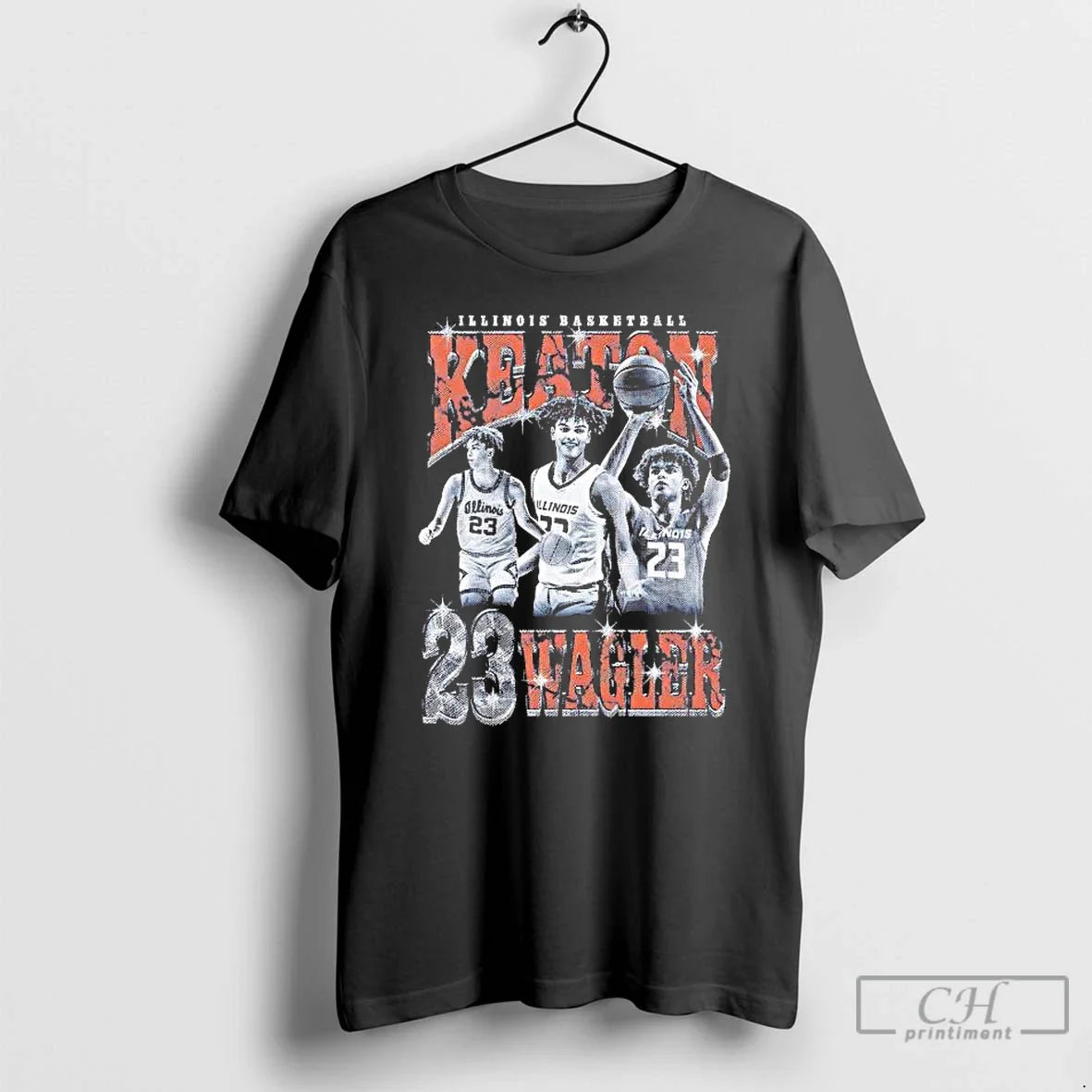 Keaton Wagler 90s Picture Collage Illinois Fighting Illini T-Shirts, Hoodie, Sweatshirt