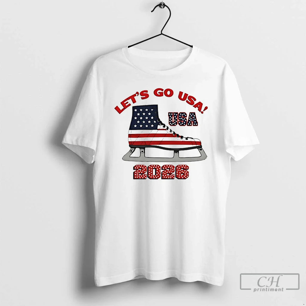 Lets Go Usa Ice Skating 2026 Winter Olympics T-Shirts, Hoodie, Sweatshirt