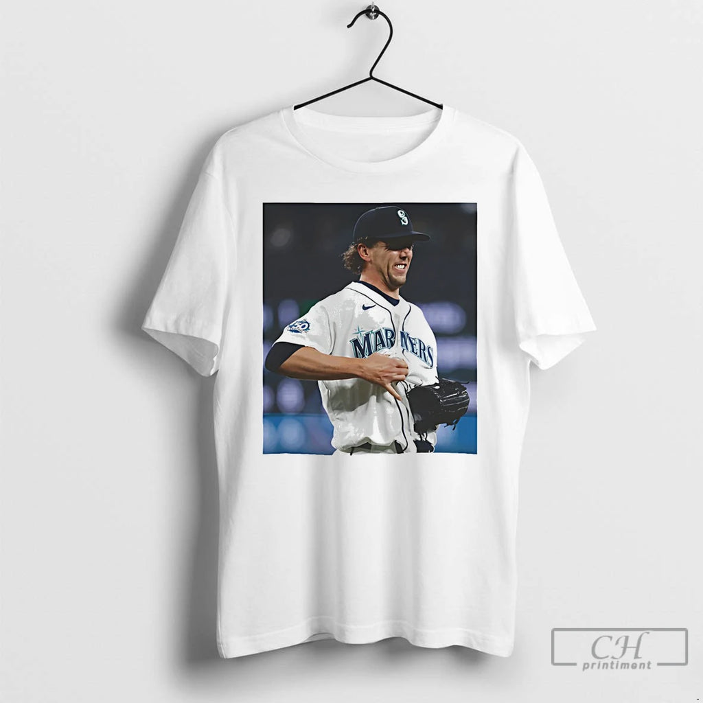Premium Logan Gilbert Seattle Mariners Catch Ball In Baseball Mlb 2026 Photo T Shirts Sweater