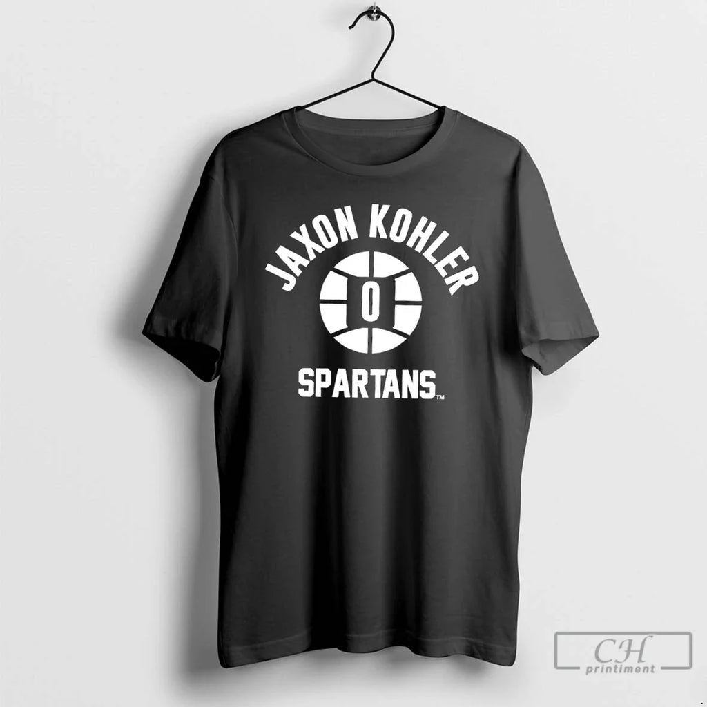Msu Michigan State Spartans Basketball Jaxon Kohler Name Number Ball 0 T-Shirts, Hoodie, Sweatshirt
