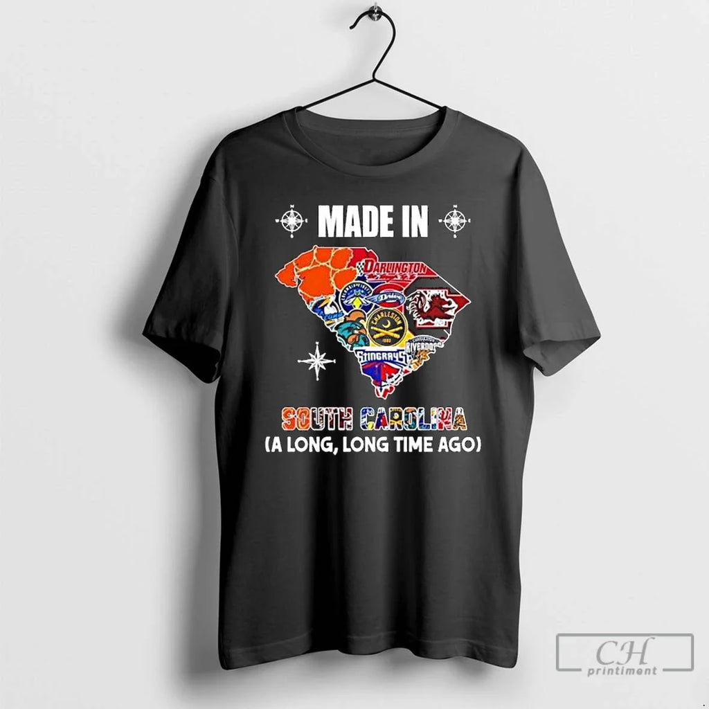 Made South Carolina Long Long Time Ago State Logo Map 2026 T-Shirts, Hoodie, Sweatshirt