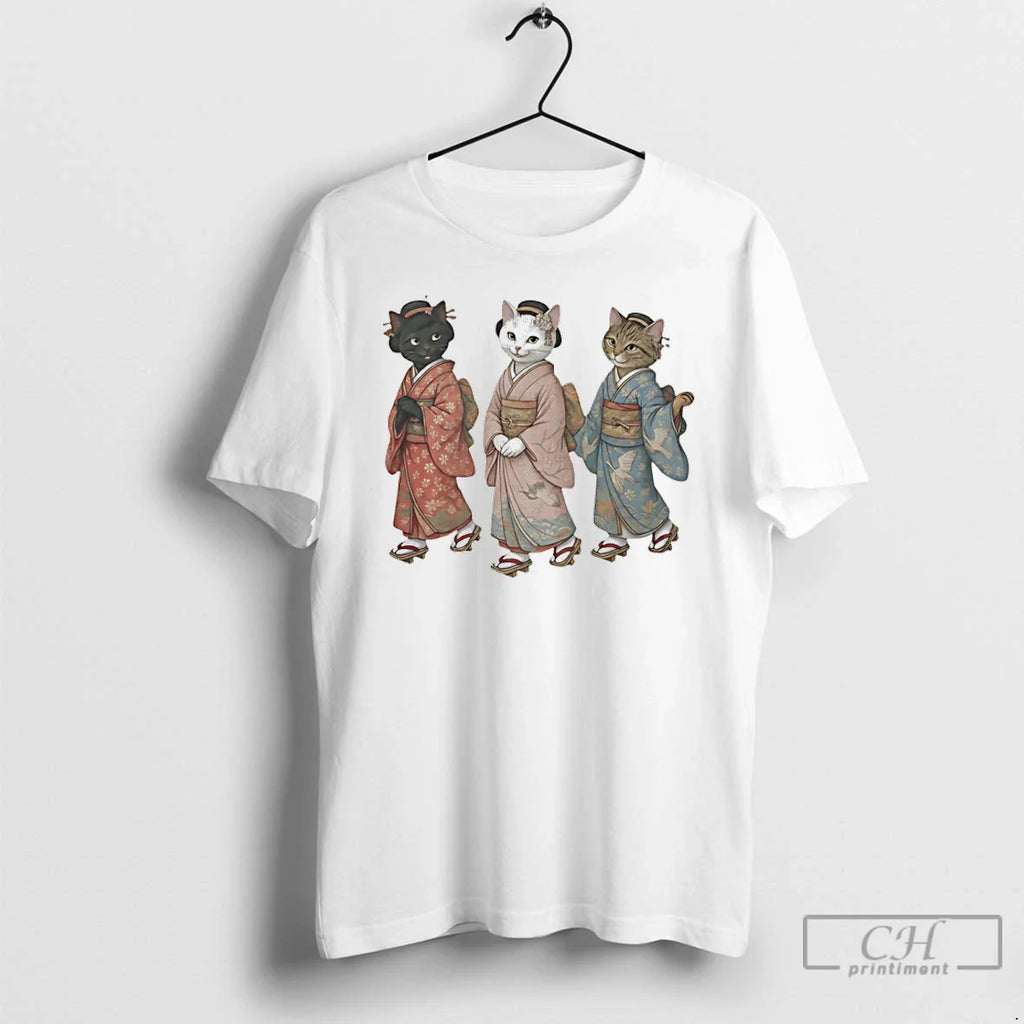 Maiko Cats Kimono Meme T-Shirts, Hoodie, Sweatshirt