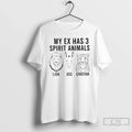 My Ex Has 3 Spirit Animals Lion Ass Cheetah T-Shirts, Hoodie, Sweatshirt