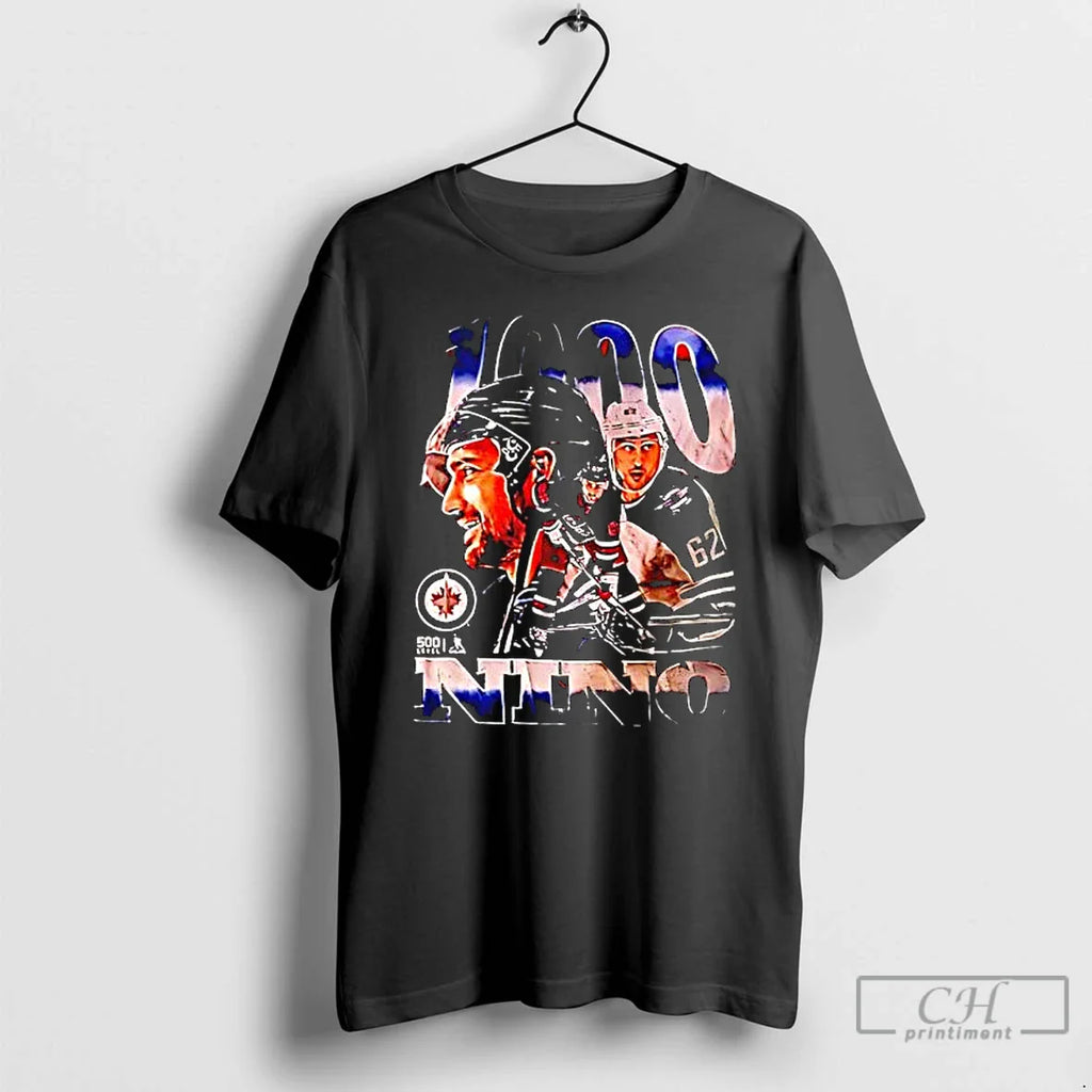Nino Niederreiter 1000 Games Memories T-Shirts, Hoodie, Sweatshirt