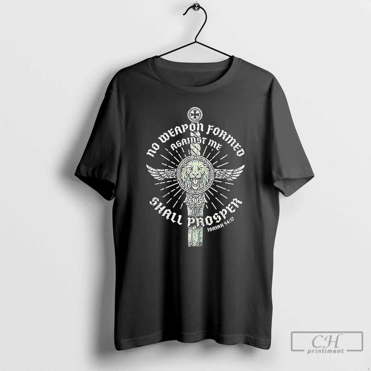 No Weapon Formed Against Me Shall Prosper Isaiah Lion T-Shirts, Hoodie, Sweatshirt