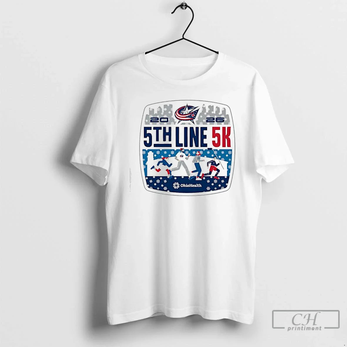 Ohiohealth 5th 5k 2026 Columbus Blue Jackets Event T-Shirts, Hoodie, Sweatshirt