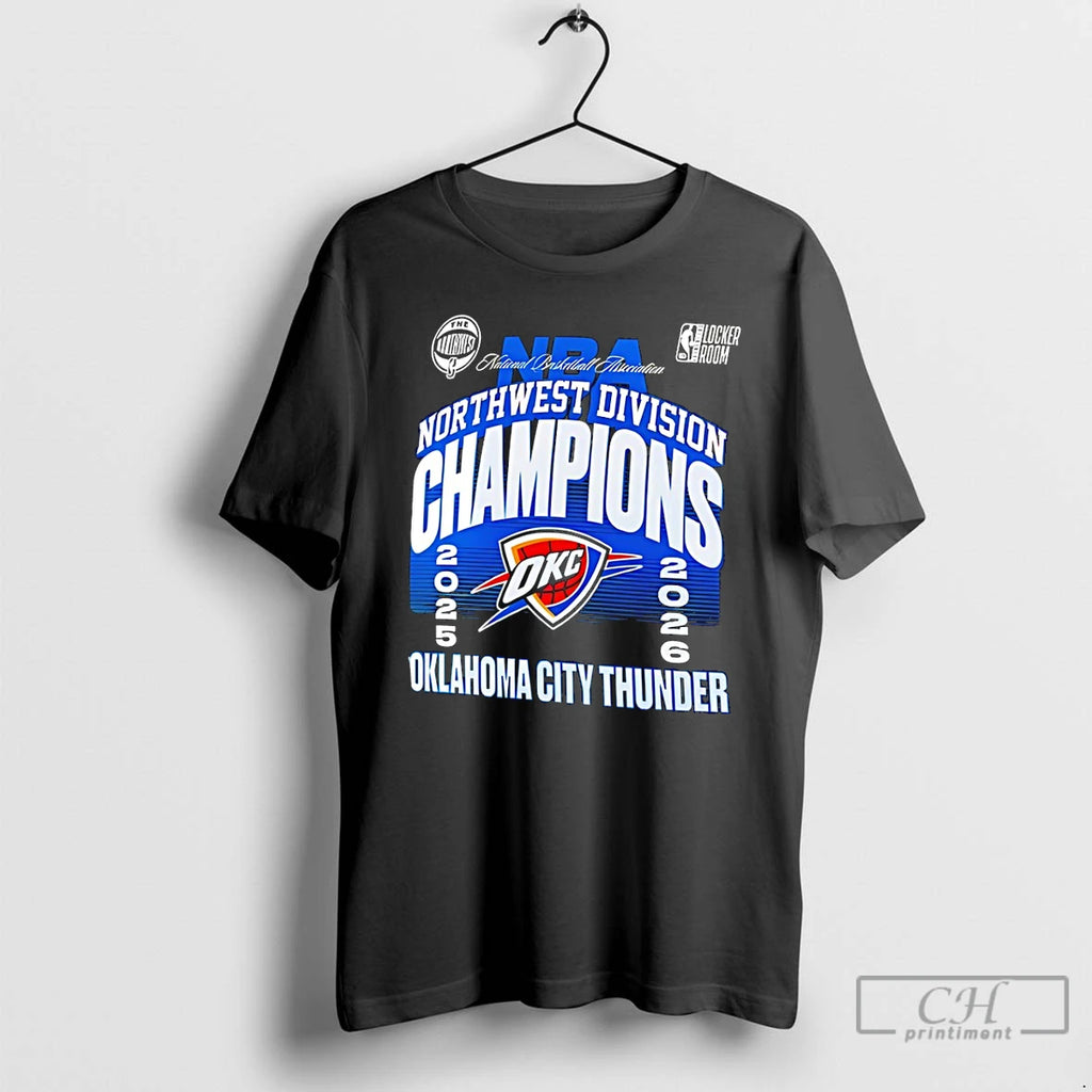Premium Oklahoma City Thunder Basketball Northwest Division Champions 2025 2026