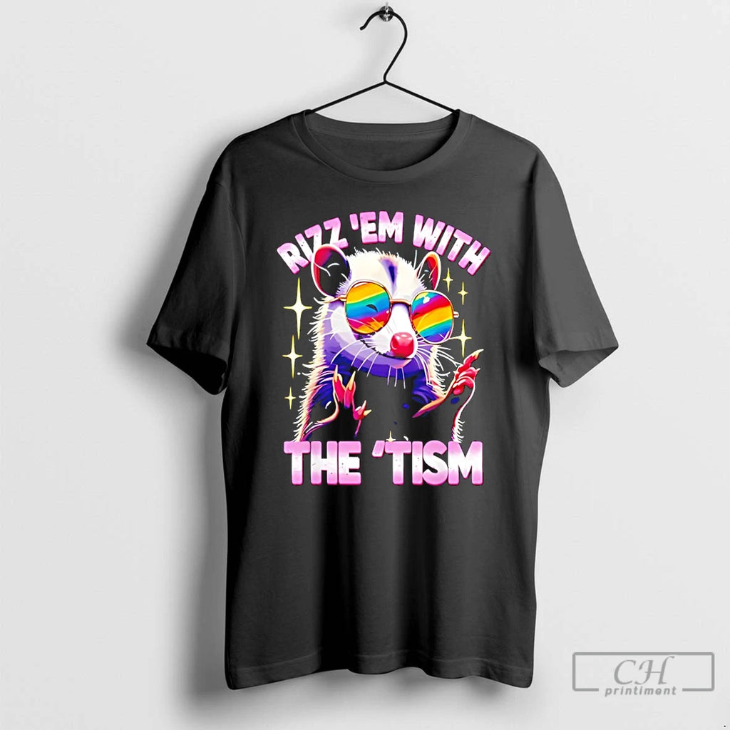 Premium Opossum Rainbow Glass Rizz Em With The Tism
