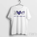 Premium Peace Love Tcu Horned Frogs Logo