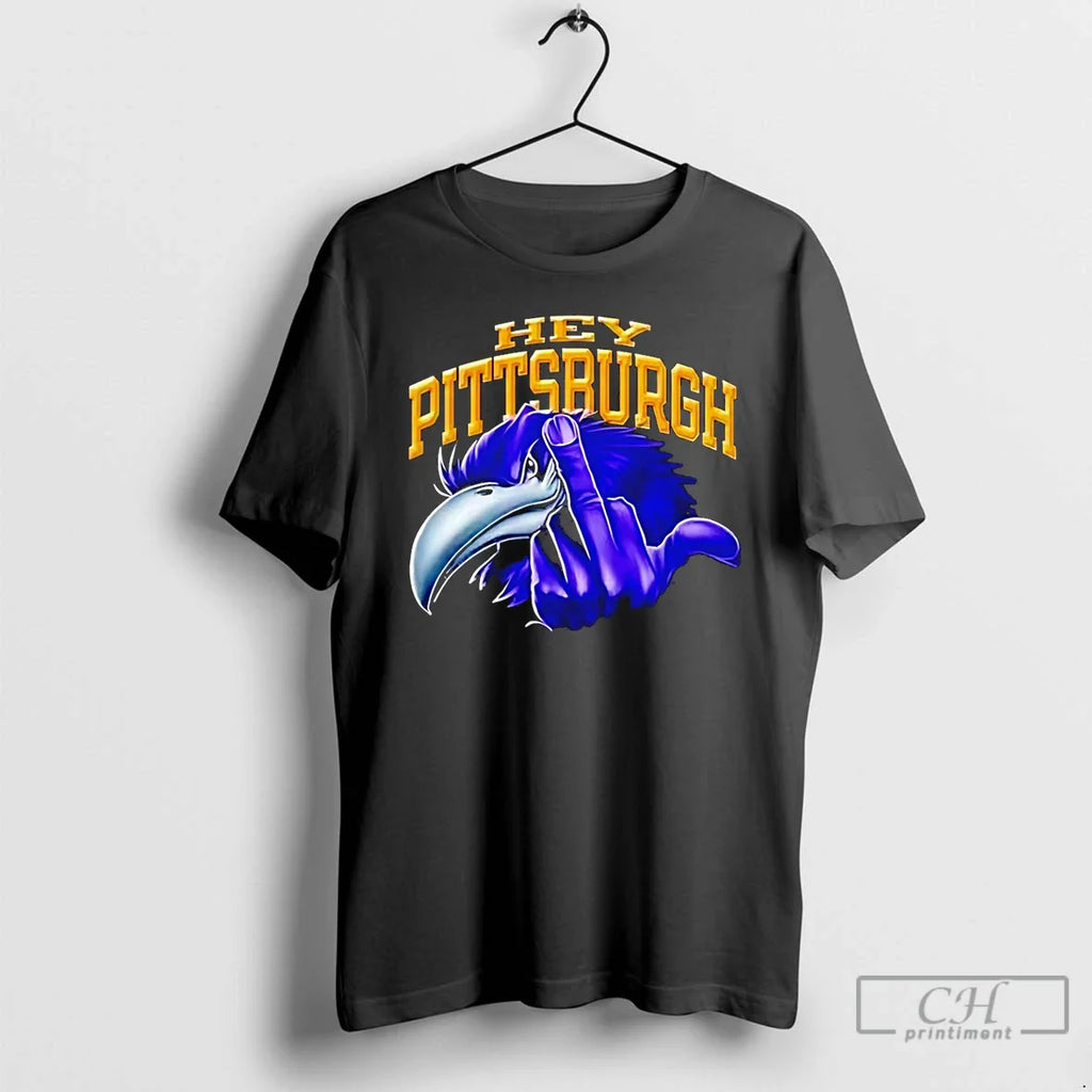 Ravens Flock Hey Steelers Middle Finger T-Shirts, Hoodie, Sweatshirt