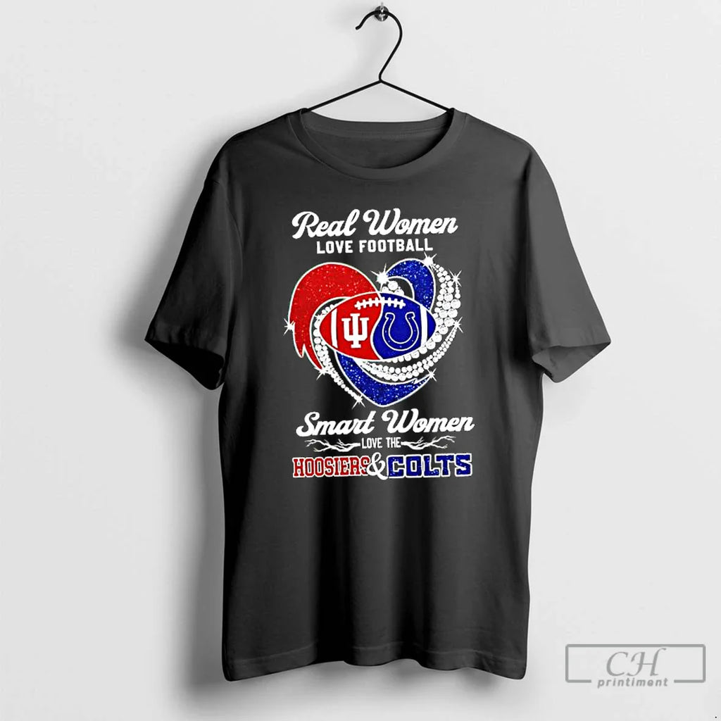 Real Love Football Smart Love Hoosiers Colts T-Shirts, Hoodie, Sweatshirt