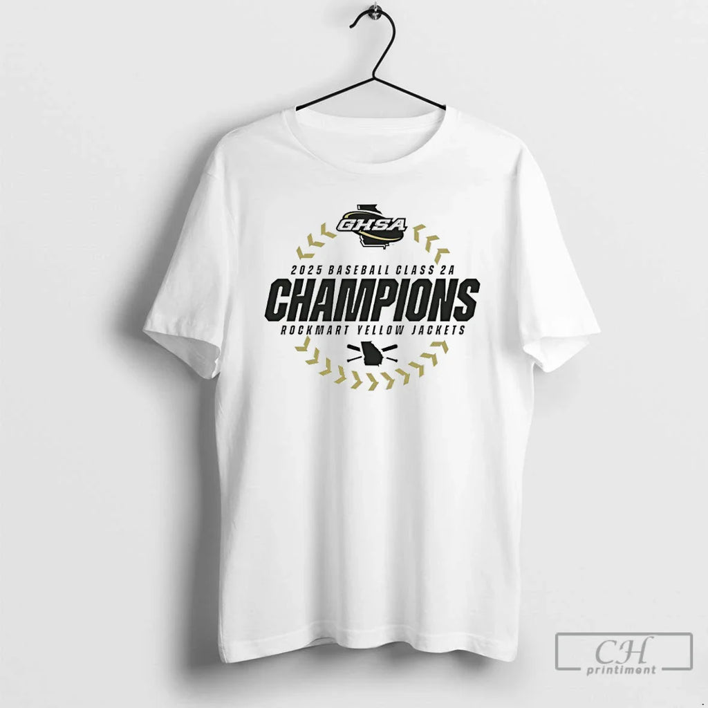 Rockmart Yellow Jackets 2025 Ghsaa Baseball 2a State Champions T-Shirts, Hoodie, Sweatshirt
