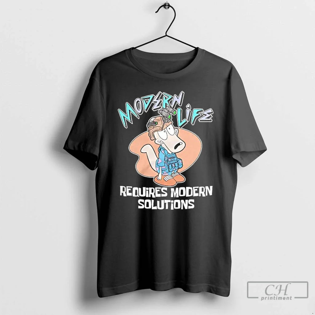 Rocko Modern Life Requires Modern Solutions T-Shirts, Hoodie, Sweatshirt