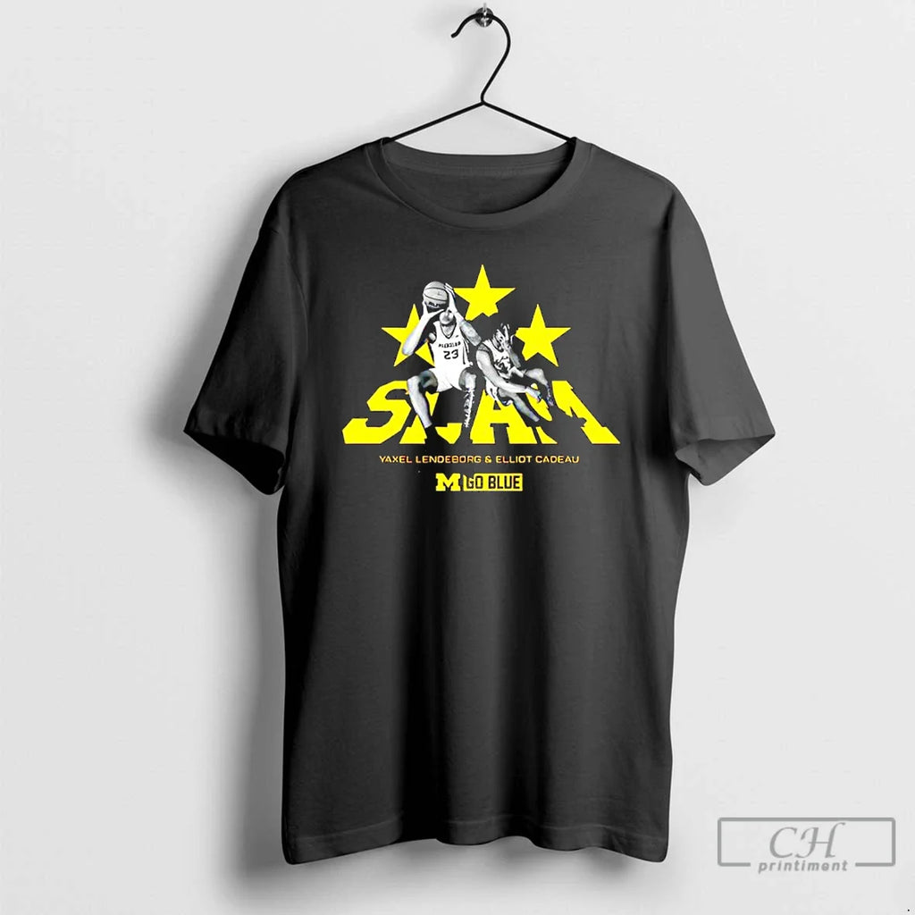 Slam Yaxel Lendeborg Elliot Cadeau Michigan Go Blue T-Shirts, Hoodie, Sweatshirt