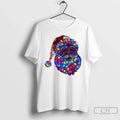 Santa Claus Face Made Tree Lights T-Shirts, Hoodie, Sweatshirt