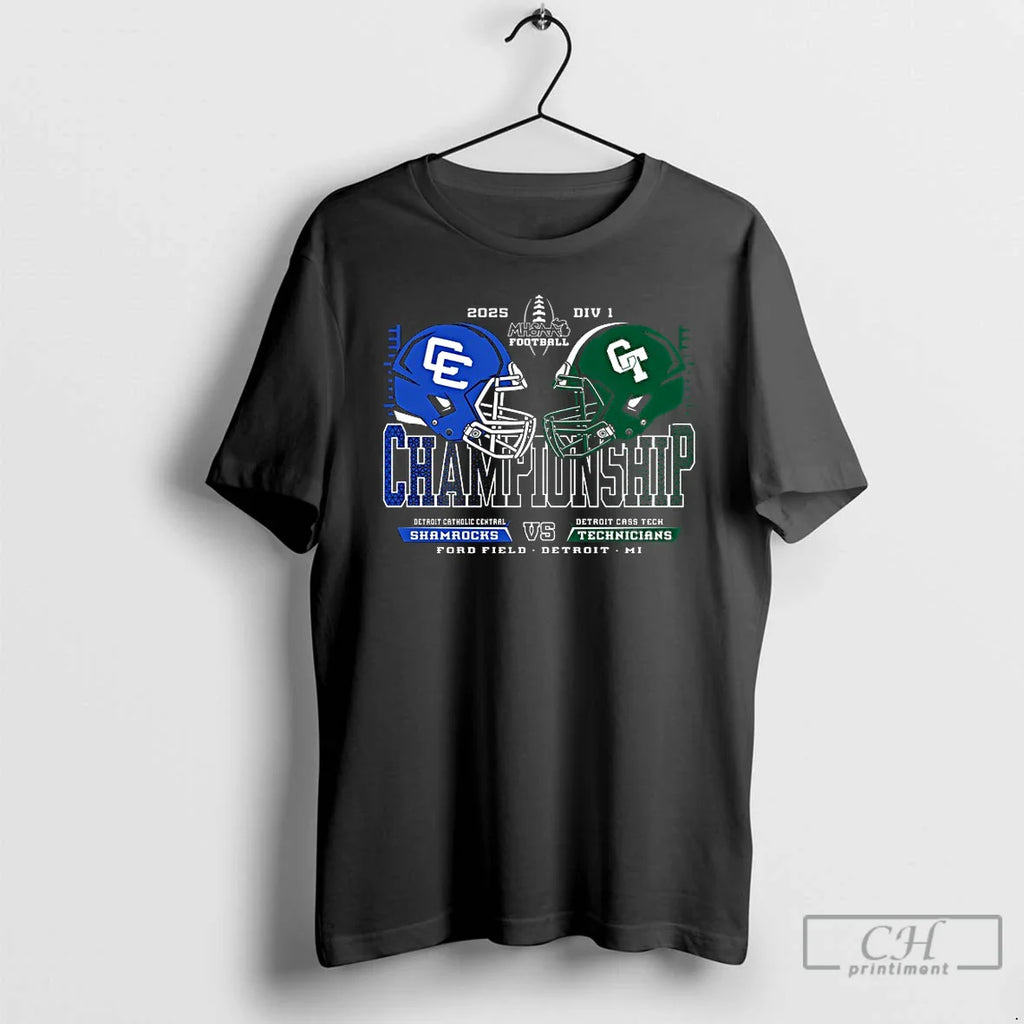 Shamrocks Vs Technicians 2025 Mhsaa Football D1 Championship T-Shirts, Hoodie, Sweatshirt