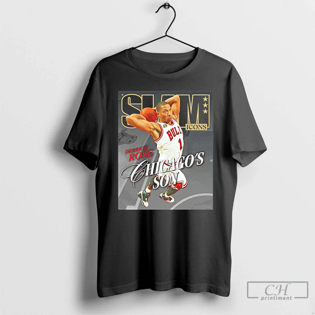Slam Icons Legend Derrick Rose Chicagos Son 2026 T-Shirts, Hoodie, Sweatshirt